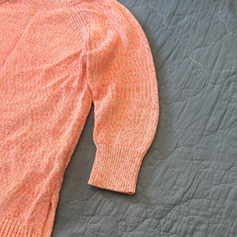 GAP Coral Marled Crewneck Sweater